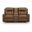 Mackmenville Reclining Loveseat with Console In Caramel