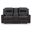 Mackmenville Reclining Loveseat with Console In Carbon