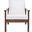 Maddison Cane Back Accent Chair In Natural Walnut