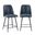 Maddox Upholstered Counter Height Barstool Set of 2 In Blueberry