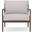 Madeira Club Chair with Cushion In Fawn and Bronze