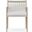 Madeira Dining Chair with Cushion In Polar and Ivory