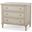 Madeline 3 Drawer Nightstand In Light Grey