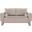 Madeline Chenille Fabric Loveseat In Beige