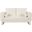 Madeline Chenille Fabric Loveseat In Cream