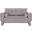 Madeline Chenille Fabric Loveseat In Grey