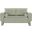 Madeline Chenille Fabric Loveseat In Mint
