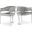 Madelyn Velvet Dining Chair Set of 2 In Grey/Silver