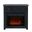Madison County 32 Inch Electric Fireplace Console TV Stand In Antique Black