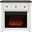 Madison County 32 Inch Electric Fireplace Console TV Stand In Antique White