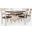 Madison County Vintage White Extendable Adjustable Dining Room Set