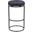 Madison Vegan Leather Barstool Set of 2 In Black