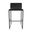Madrid 26 Inch Counter Height Stool In Firestone Grey and Licorice Black
