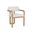 Madrone Dining Armchair In Rustic Oak and Heather Ivory Tweed