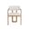 Madrone Dining Armchair In Rustic Oak and Heather Ivory Tweed