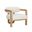 Madrone Lounge Chair In Rustic Oak and Heather Ivory Tweed