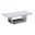 Magda Coffee Table In White Marble and Stainless Steel Base