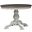 Magnolia Manor Pedestal Table In Antique White and Weathered Bark
