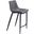 Magnus Counter Stool Set of 2 In Dark Gray and Black