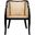 Maika Black and Natural Dining Chair