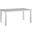 Maine White Light Gray 63 Inch Outdoor Patio Dining Table
