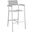 Maine White Light Gray Outdoor Patio Bar Stool