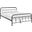 Maisie Brown Queen Stainless Steel Bed Frame