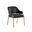 Malachi Dining Armchair In Cantina Black
