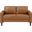 Malcolm Love Seat In Brown