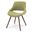 Malden Woven Fabric Bentwood Dining Chair In Acid Green