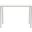 Maldives Outdoor Patio Rectangle Bar Table In White