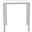 Maldives Outdoor Patio Square Bar Table In White