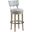 Malibu Cliffside Swivel Upholstered Bar Stool In Dune