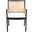 Malik Rattan Dining Chair In Black And Natural
