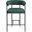 Malin Boucle Fabric Counter Stool Set of 2 In Green