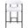Malin Linen Textured Fabric Counter Stool Set of 2 In Cream
