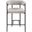 Malin Linen Textured Fabric Counter Stool Set of 2 In Taupe