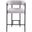 Malin Textured Fabric Counter Stool Set of 2 In Grey Linen