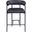 Malin Vegan Leather Counter Stool Set of 2 In Black