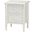 Malinda Wood 2-Drawer End Table with Spindle Legs In White