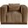 Mallina Vegan Leather Chair In Brown and Walnut