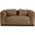 Mallina Vegan Leather Loveseat In Brown and Walnut