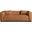 Mallina Vegan Leather Sofa In Walnut and Dark Brown