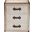 Mallison White Canvas 3 Drawer End Table In Beige and Coffee