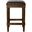 Manchester 27 Inch Square Faux Leather Counter Stool In Distressed Walnut and Dark Brown