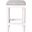 Manchester 27 Inch Square Faux Leather Counter Stool In White and Gray