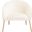 Mandi Velvet Accent Chair in Cream