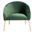 Mandi Velvet Accent Chair in Green