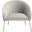Mandi Velvet Accent Chair in Grey and Gold