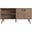 Manhattan Comfort Amber 53.7 Inch Tv Stand With Faux Leather Handles In Nature